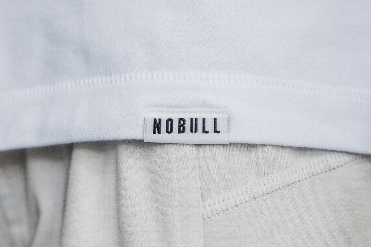 Nobull Heavyweight Pocket Boxy Women's Long Sleeves White | Australia (XJ8307)